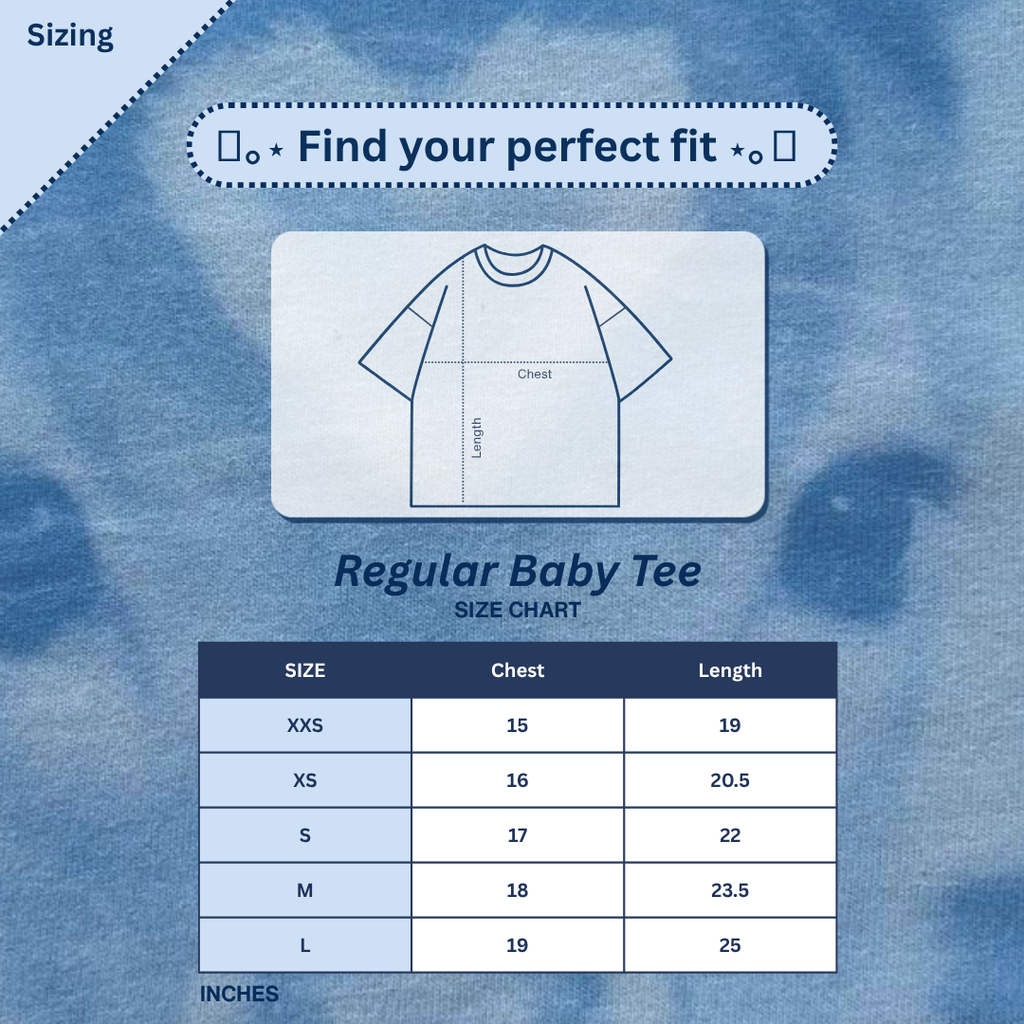 Fallen Fairy Sun Print Baby Tee