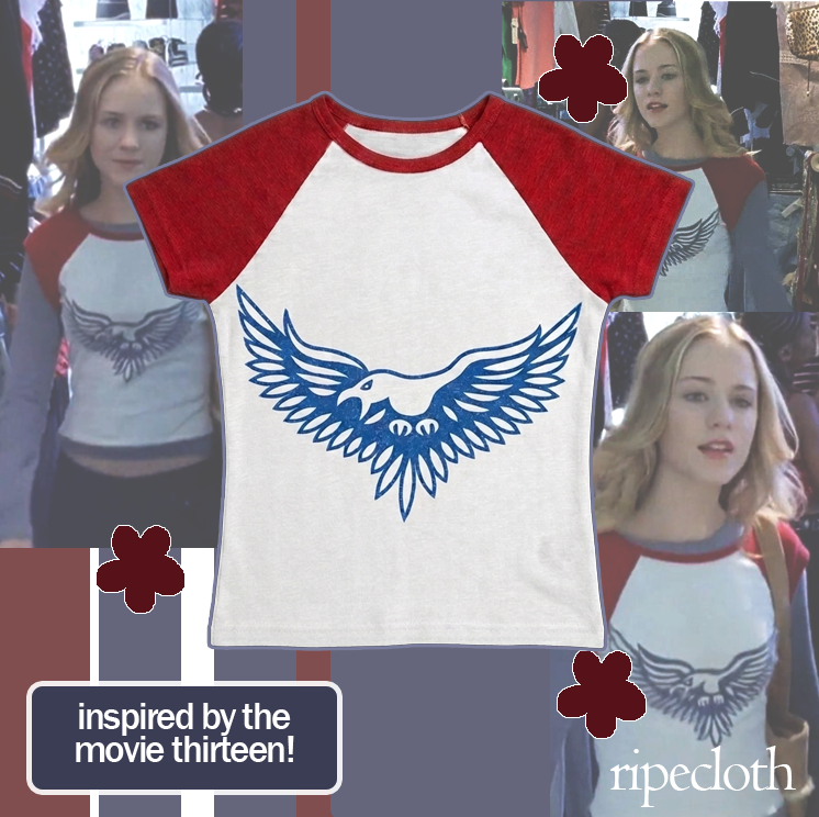 Tracy's Eagle Raglan Baby Tee