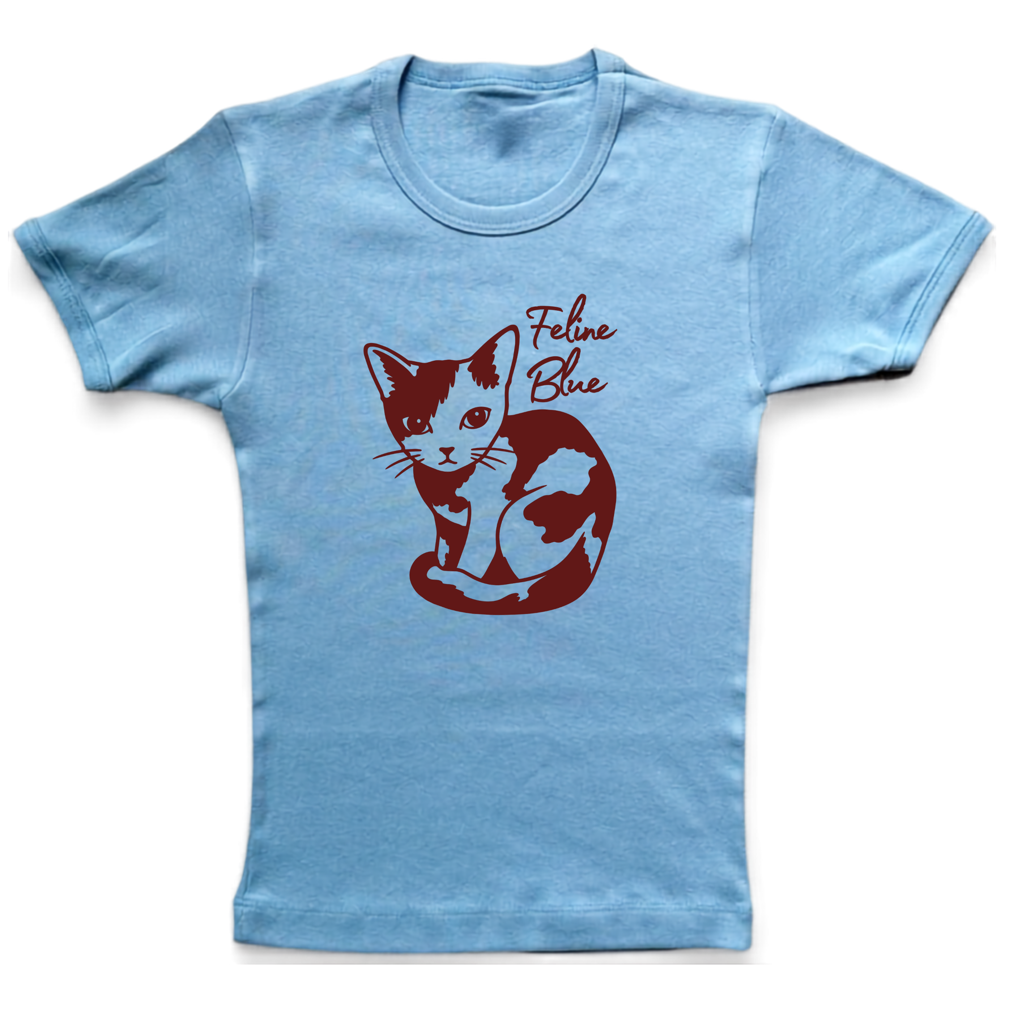 Feline Blue Baby Tee