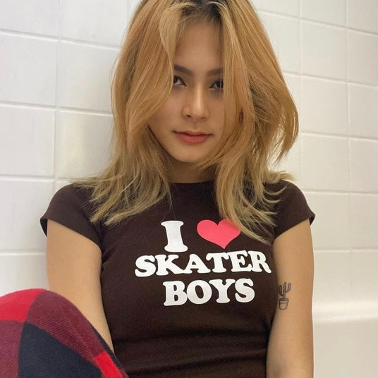 I Heart Skater Boys Baby Tee