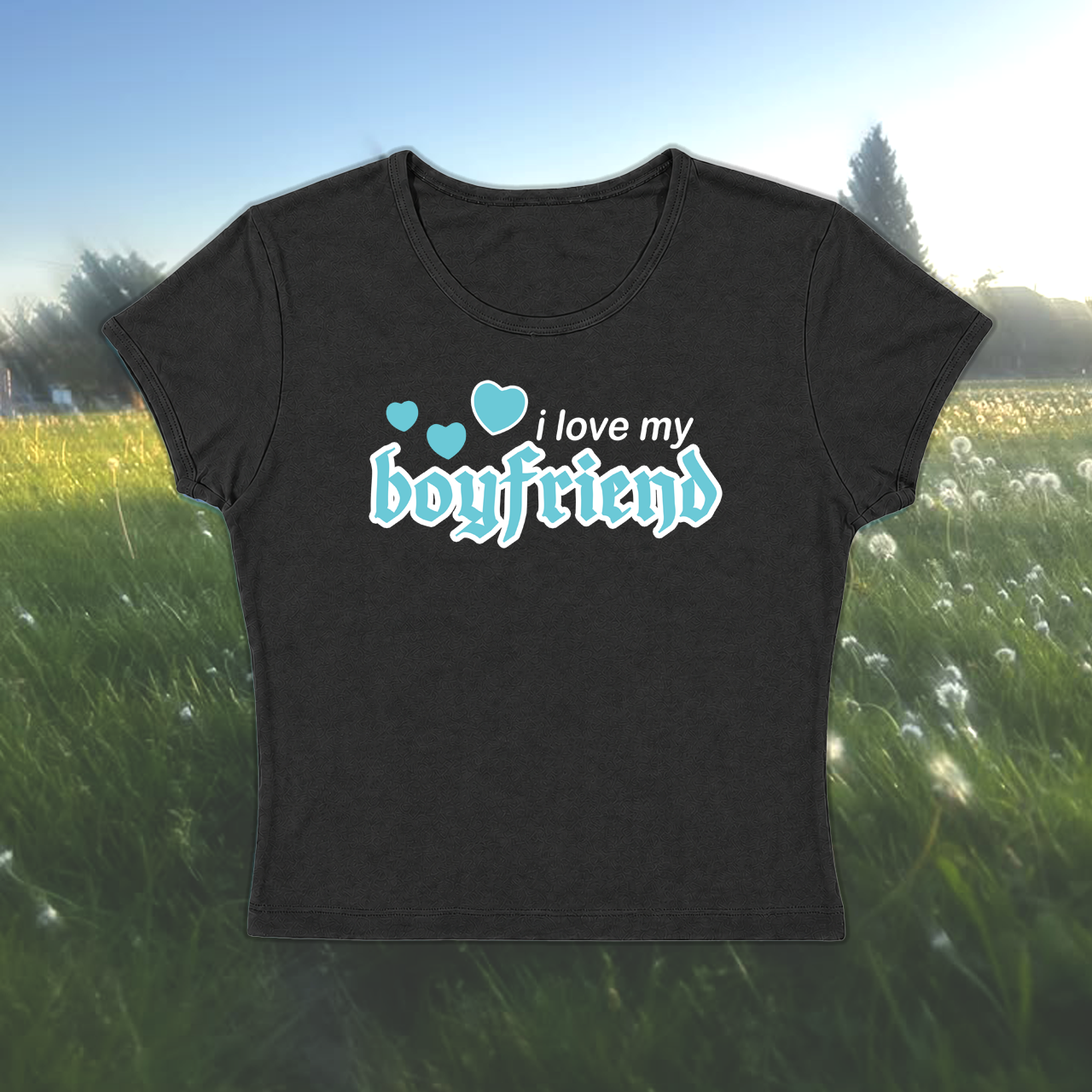 I Love My Boyfriend Baby Tee