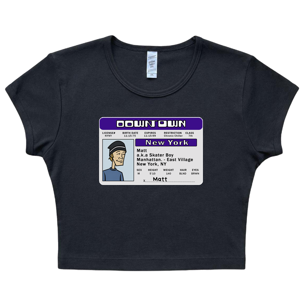 Matt License NY Baby Tee