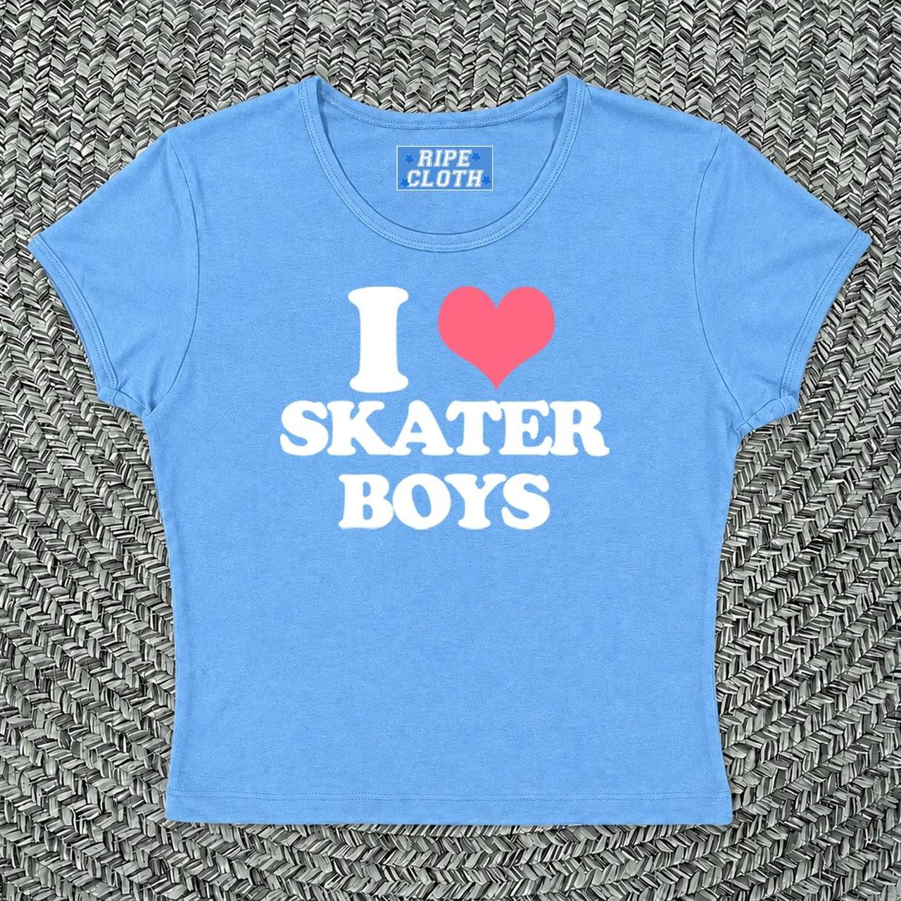I Heart Skater Boys - Baby Blue
