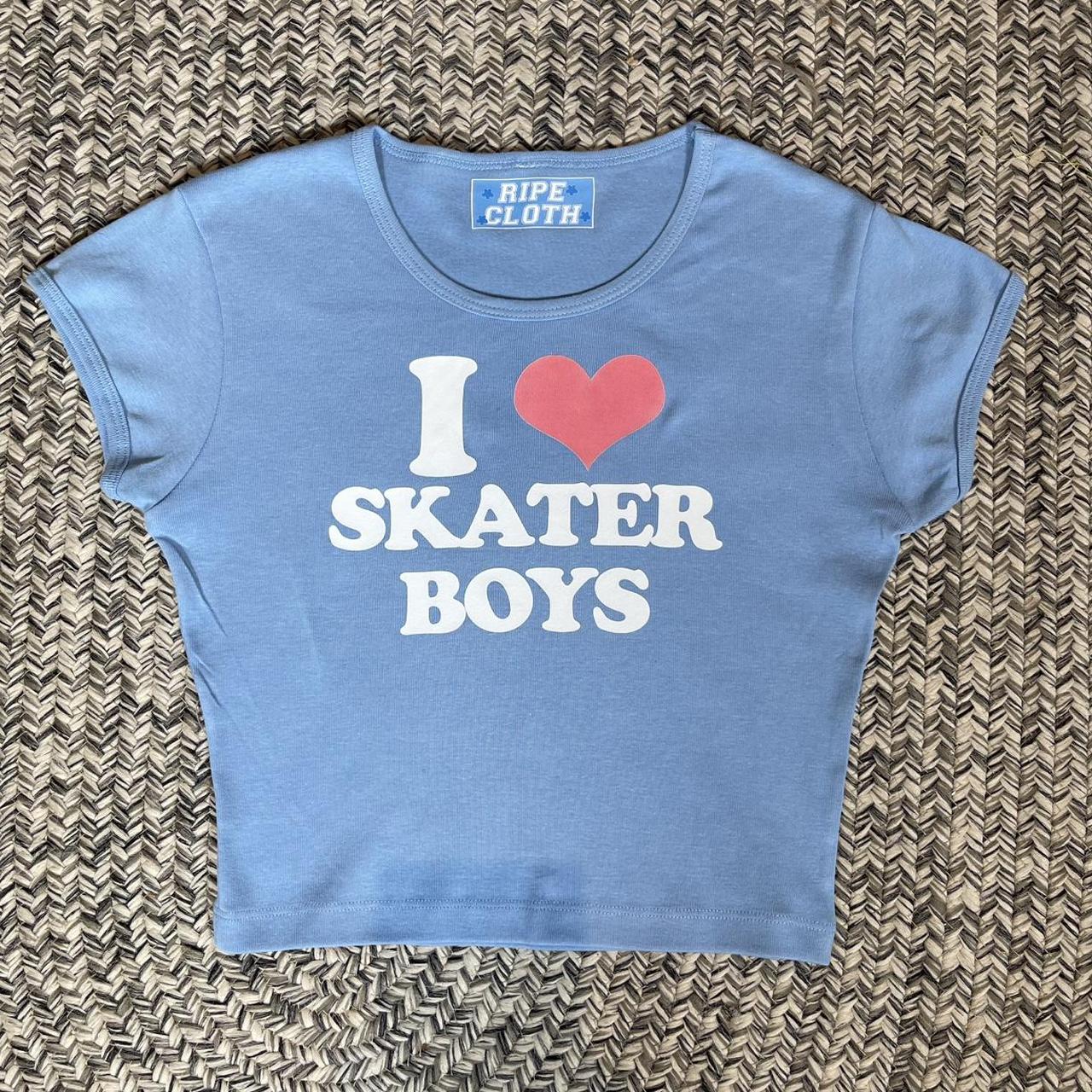 I Heart Skater Boys - Baby Blue