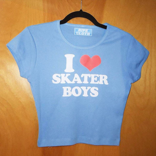 I Heart Skater Boys - Baby Blue